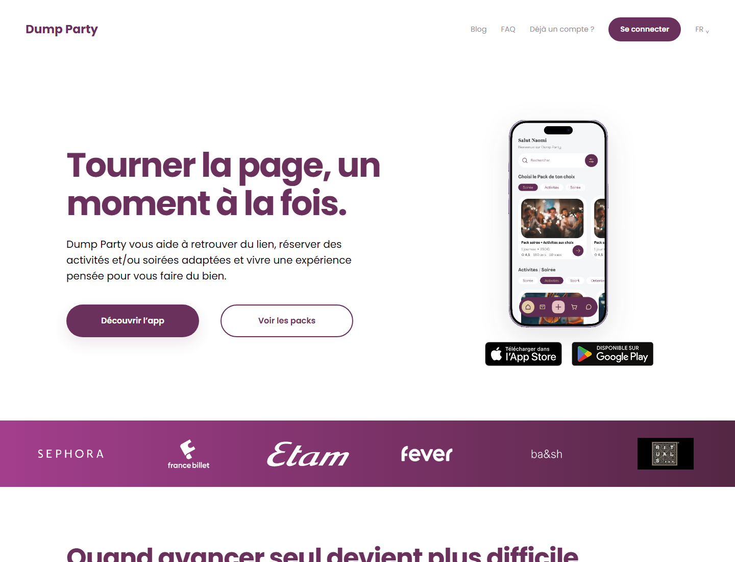 Preview du projet Dump Party