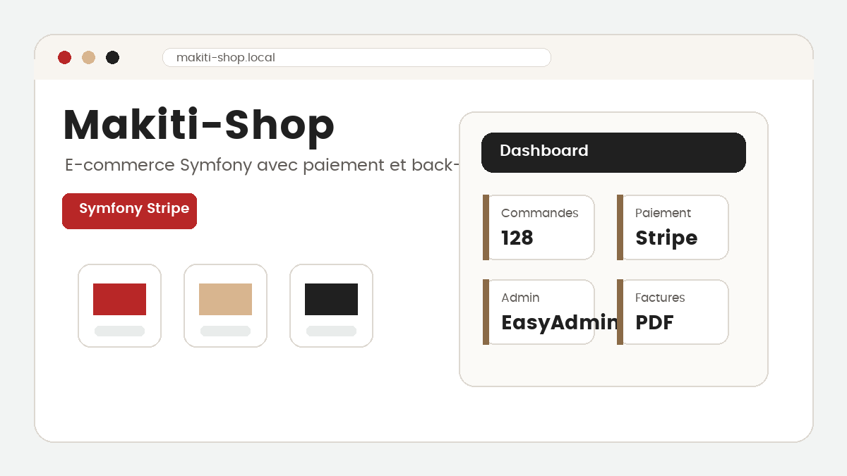 Preview du projet Makiti-Shop