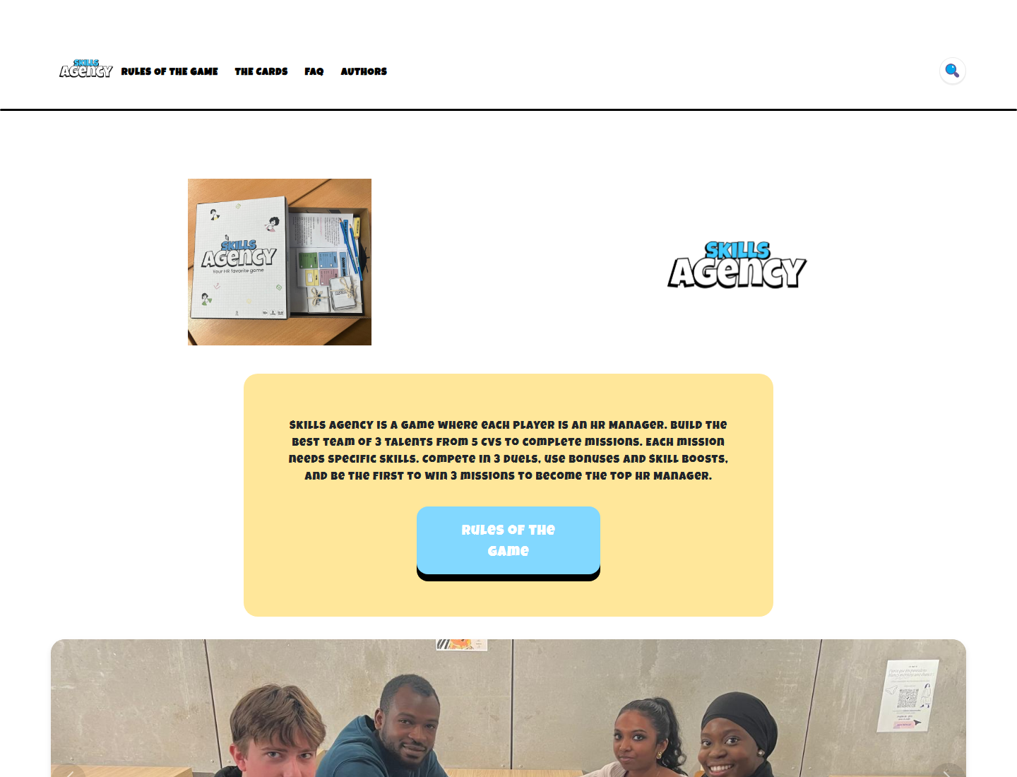 Preview du projet Skill Agency